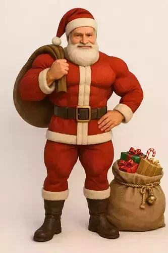 Buff Santa Claus - Realistic Christmas Character