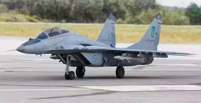 Ukraine Fighter Jet Mikoyan MiG-29UB Fulcrum B or C Tandem