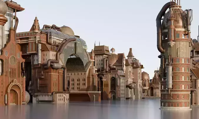 38 Cyberpunk Buildings Pack