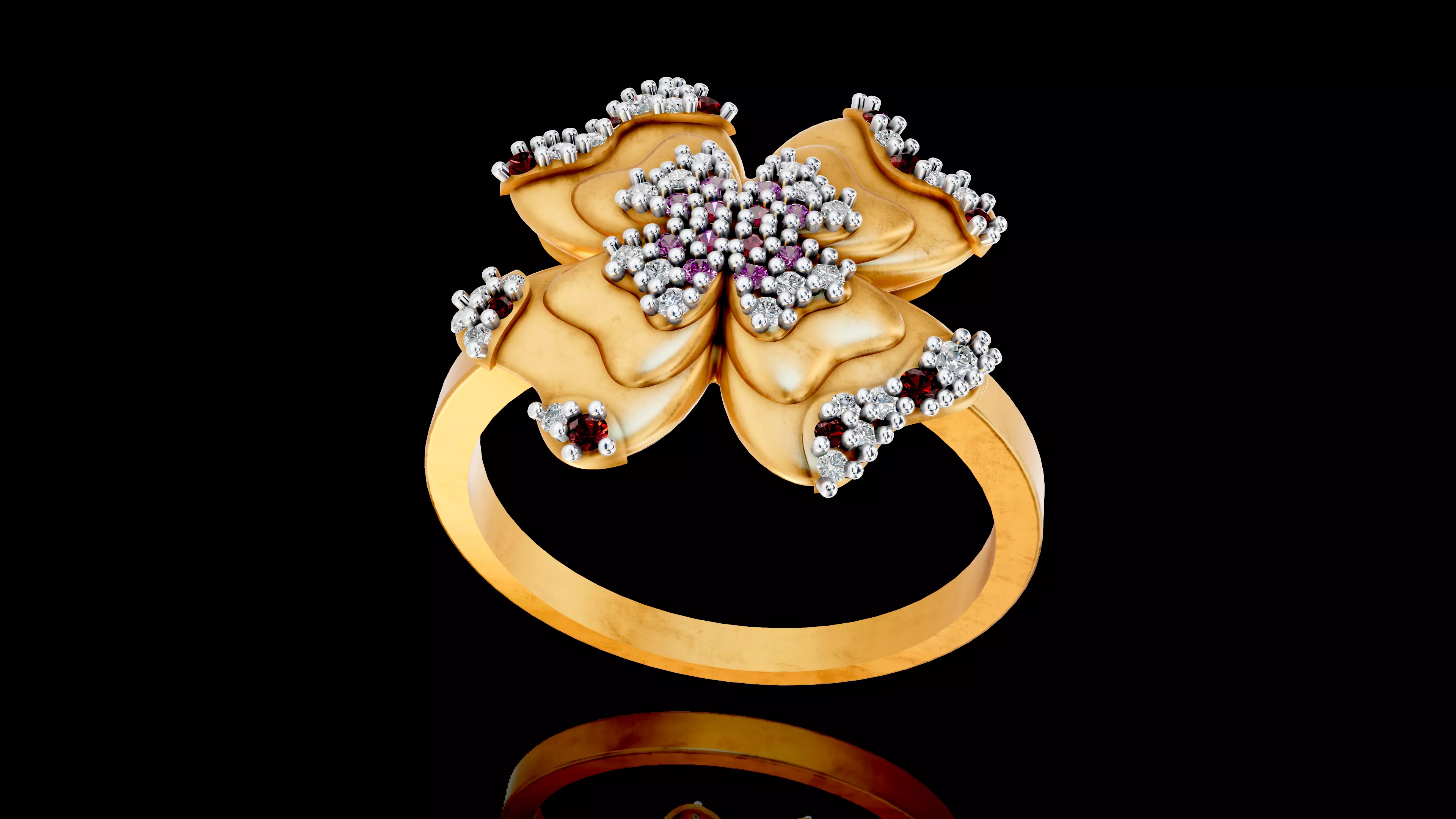 Scarlet Bloom Band 3D print model