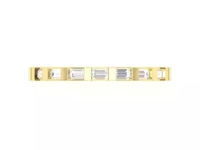 Baguette Anniversary Stacking Ring 3dm