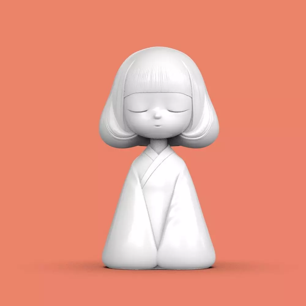 Chibi girl M2 3D print model