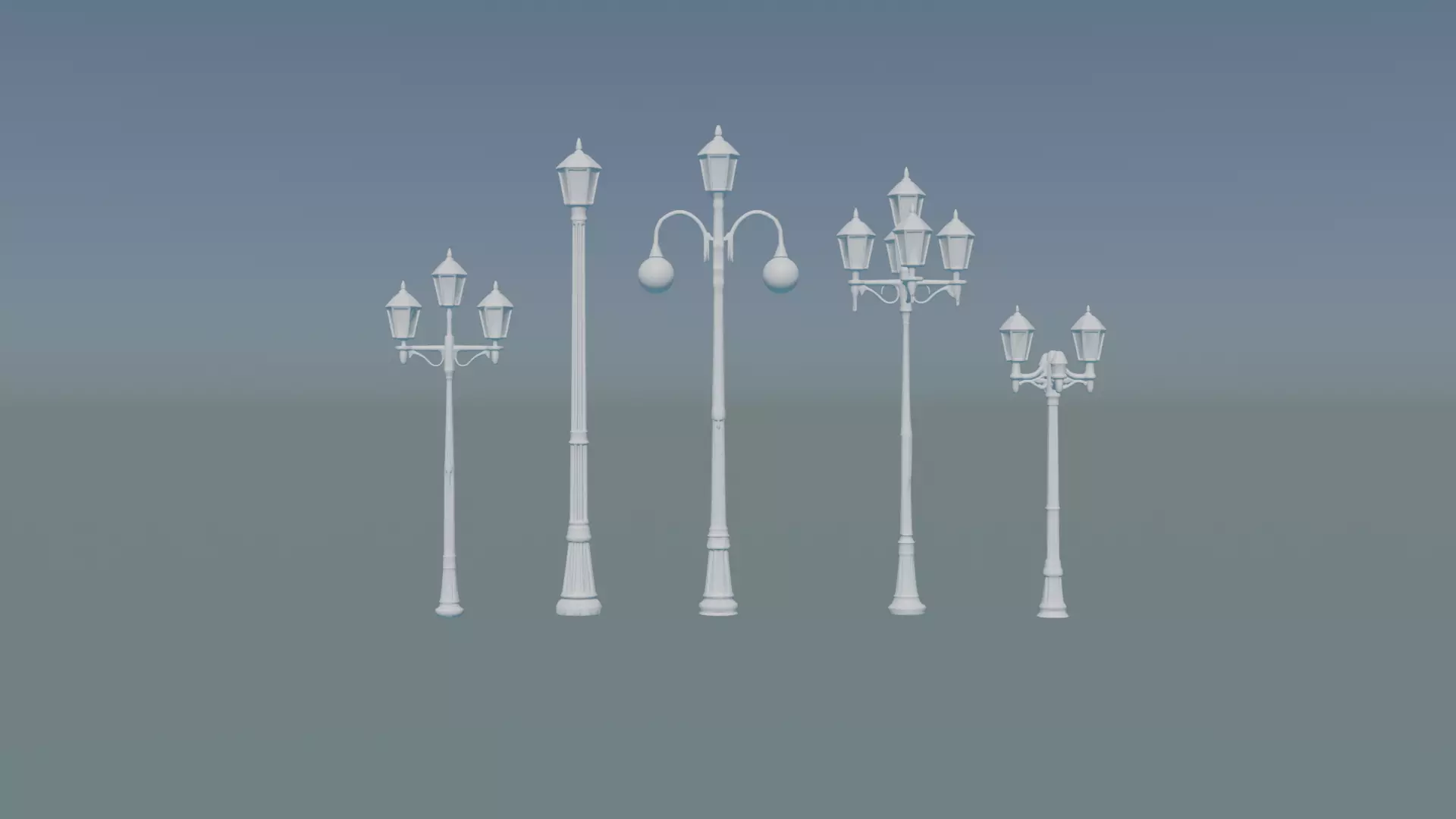 Historic Oakland Iron Street Light pole 3D print model
