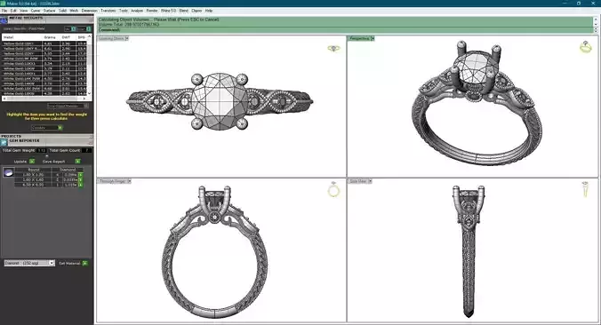 Vintage Style Round Solitaire Engagement Ring 3dm 