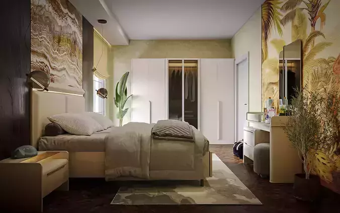 Bedroom Interior Design 3d Scene