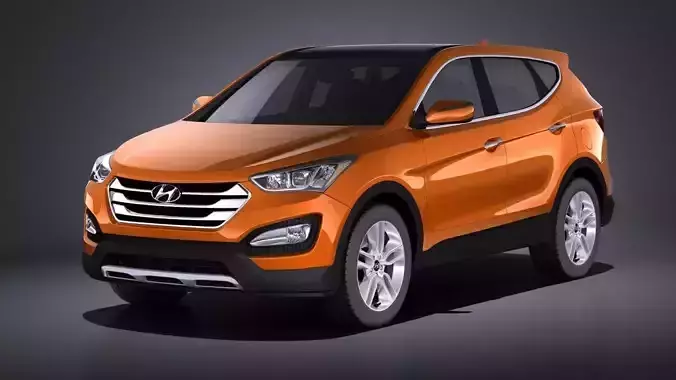 Hyundai Santa Fe Sport 2015 VRAY 3D model