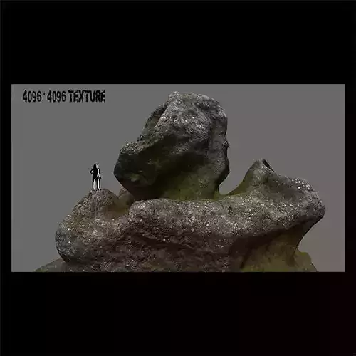 Rocks rock Low-poly 3D model