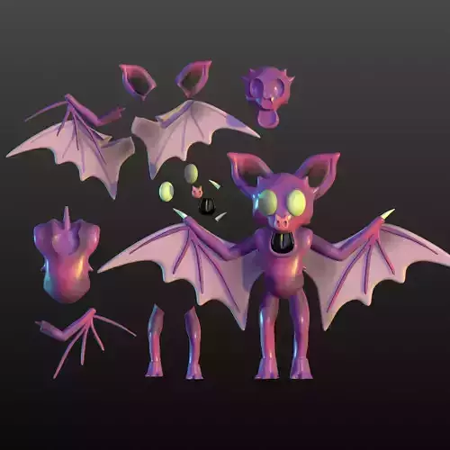 The Bat from 99 Nights In The Forest Roblox Multiparts Stl