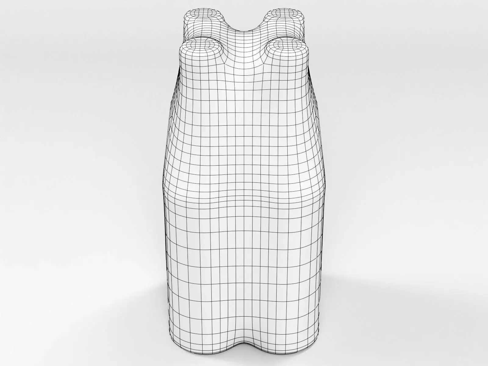 4 pack 330ml shrinkwrapped bottles 3D model_3