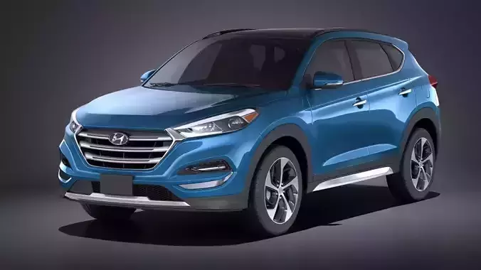 Hyundai Tucson 2017 VRAY 3D model