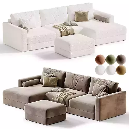 Cloud Sherlock Corner Sofa by Livingroom