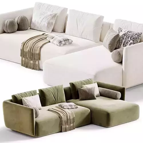 Cosy Corner Sofa by MDF Italia 3D model 6