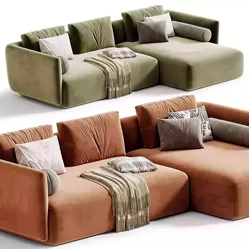 Cosy Corner Sofa by MDF Italia 3D model 7