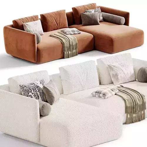 Cosy Corner Sofa by MDF Italia 3D model 4