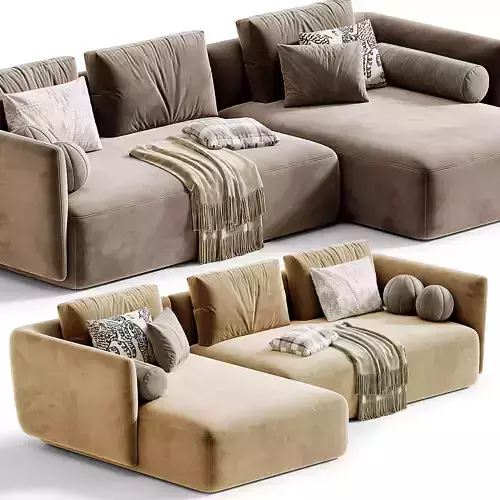 Cosy Corner Sofa by MDF Italia 3D model 5