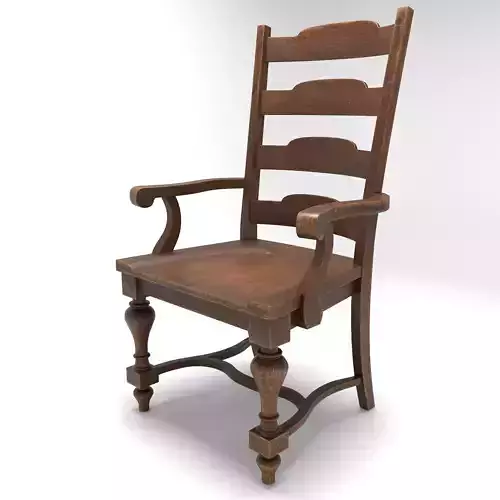 Solid Oak Armchair
