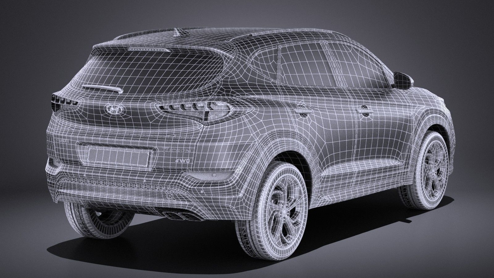 Hyundai Tucson EU-Version 2017 VRAY 3D model_15