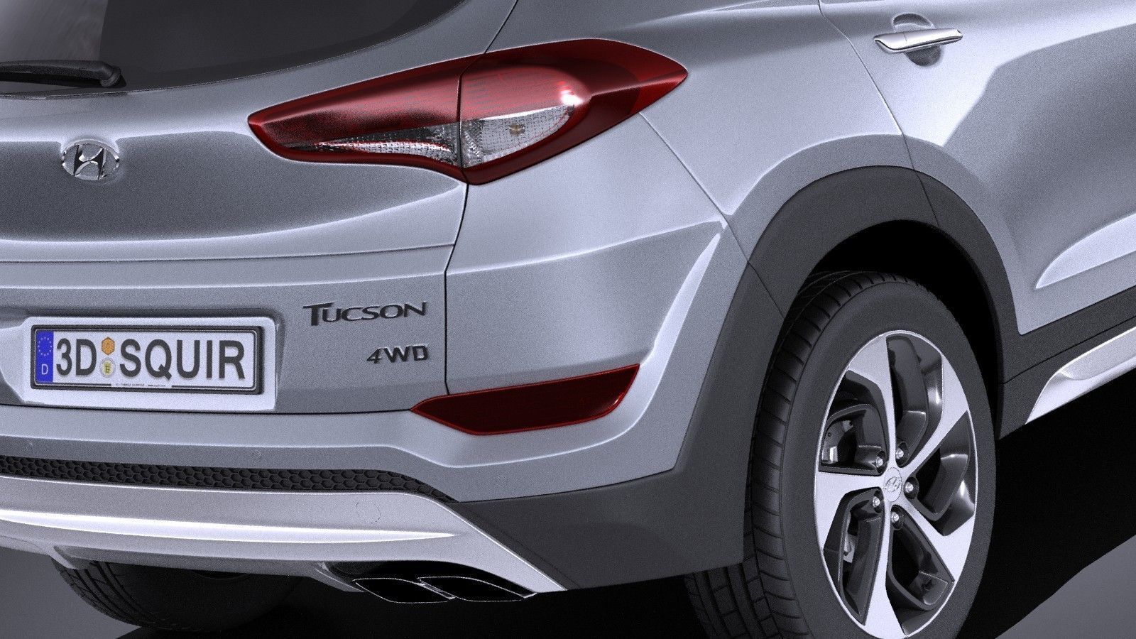 Hyundai Tucson EU-Version 2017 VRAY 3D model_3