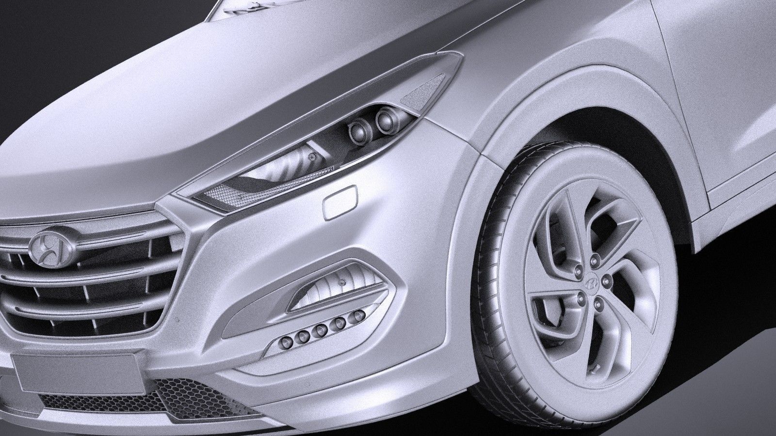 Hyundai Tucson EU-Version 2017 VRAY 3D model_9