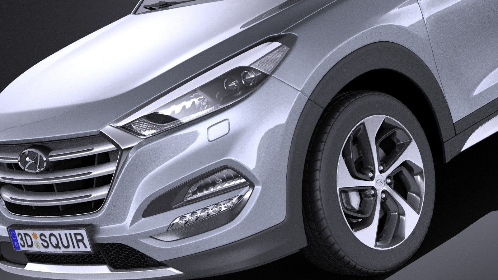 Hyundai Tucson EU-Version 2017 VRAY 3D model_2