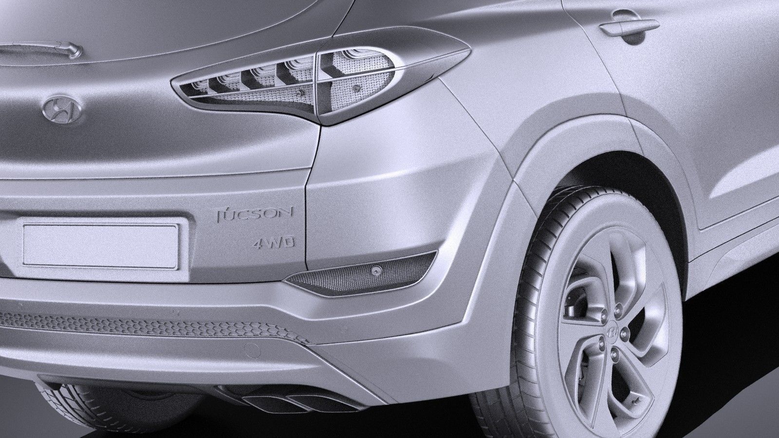 Hyundai Tucson EU-Version 2017 VRAY 3D model_10