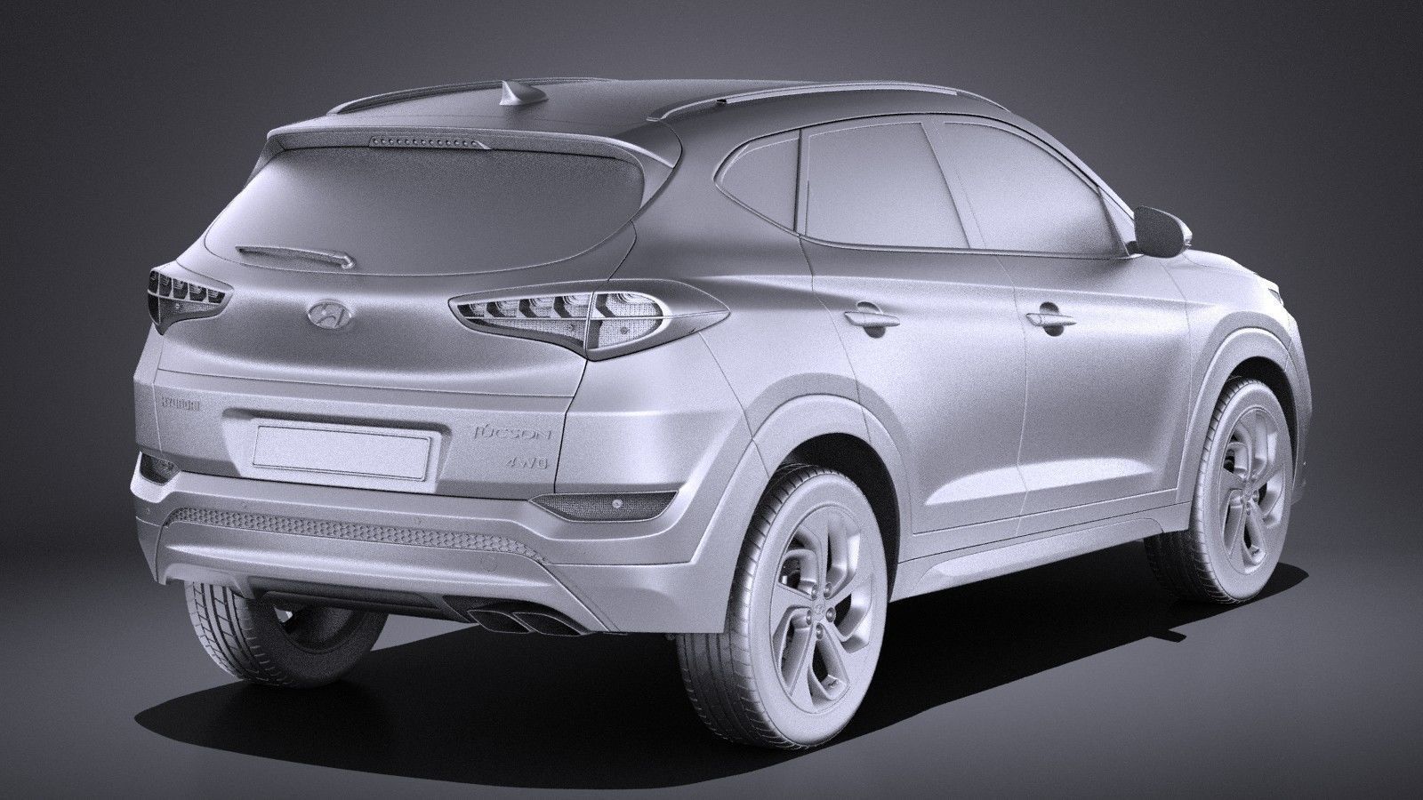Hyundai Tucson EU-Version 2017 VRAY 3D model_11