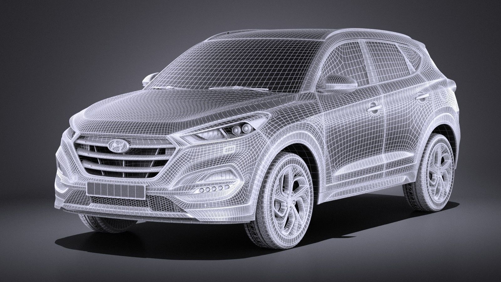 Hyundai Tucson EU-Version 2017 VRAY 3D model_12