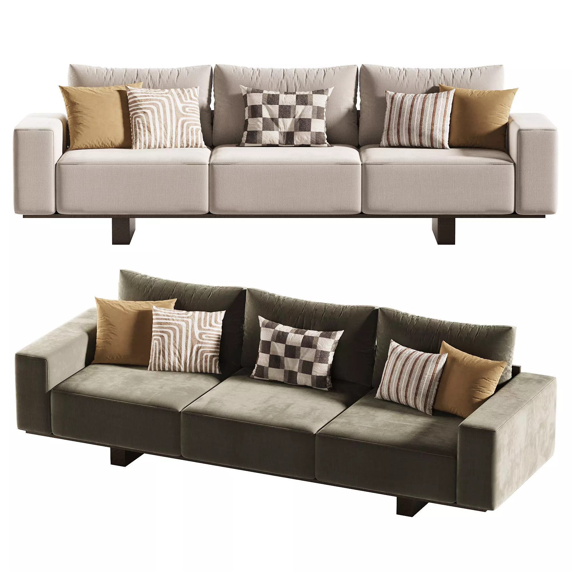 UTAH Sofa Low-poly 3D model