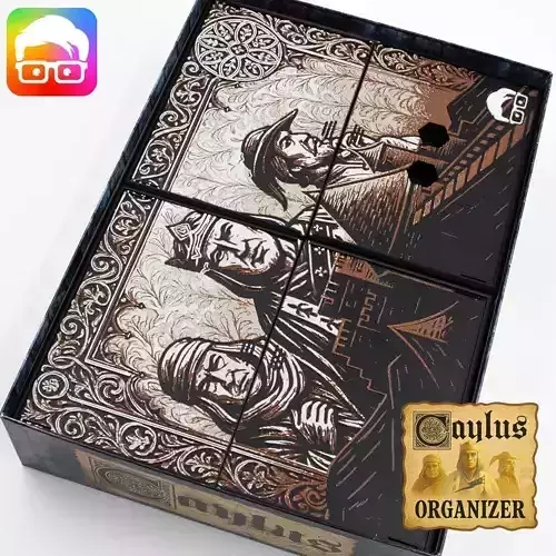 Caylus board game organizer by ammedia3d