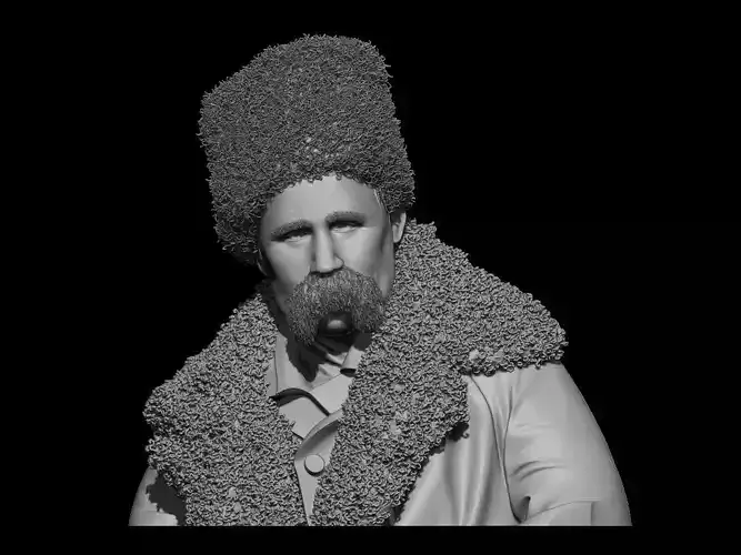 Taras Shevchenko Realistic Bust