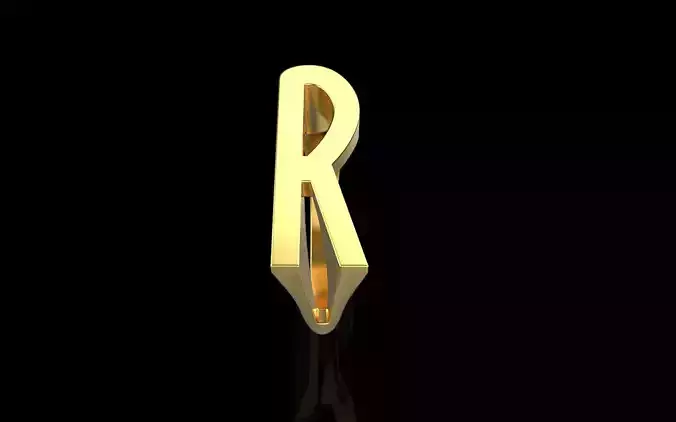 Initial letter R ring model 1442