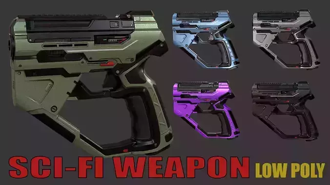 Weapon Low poly 