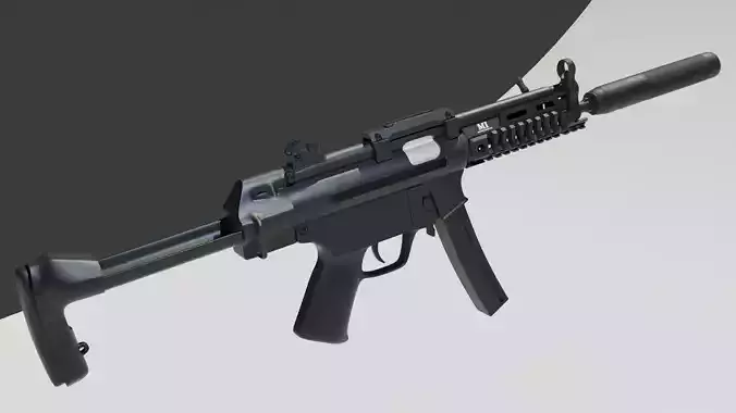 MP5 Hard surface High Poly