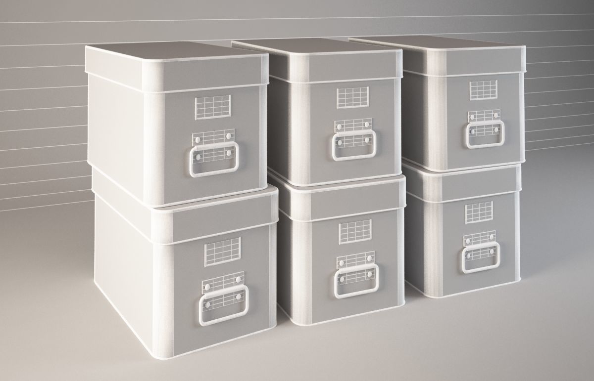 Archive Boxes Free 3D model_1