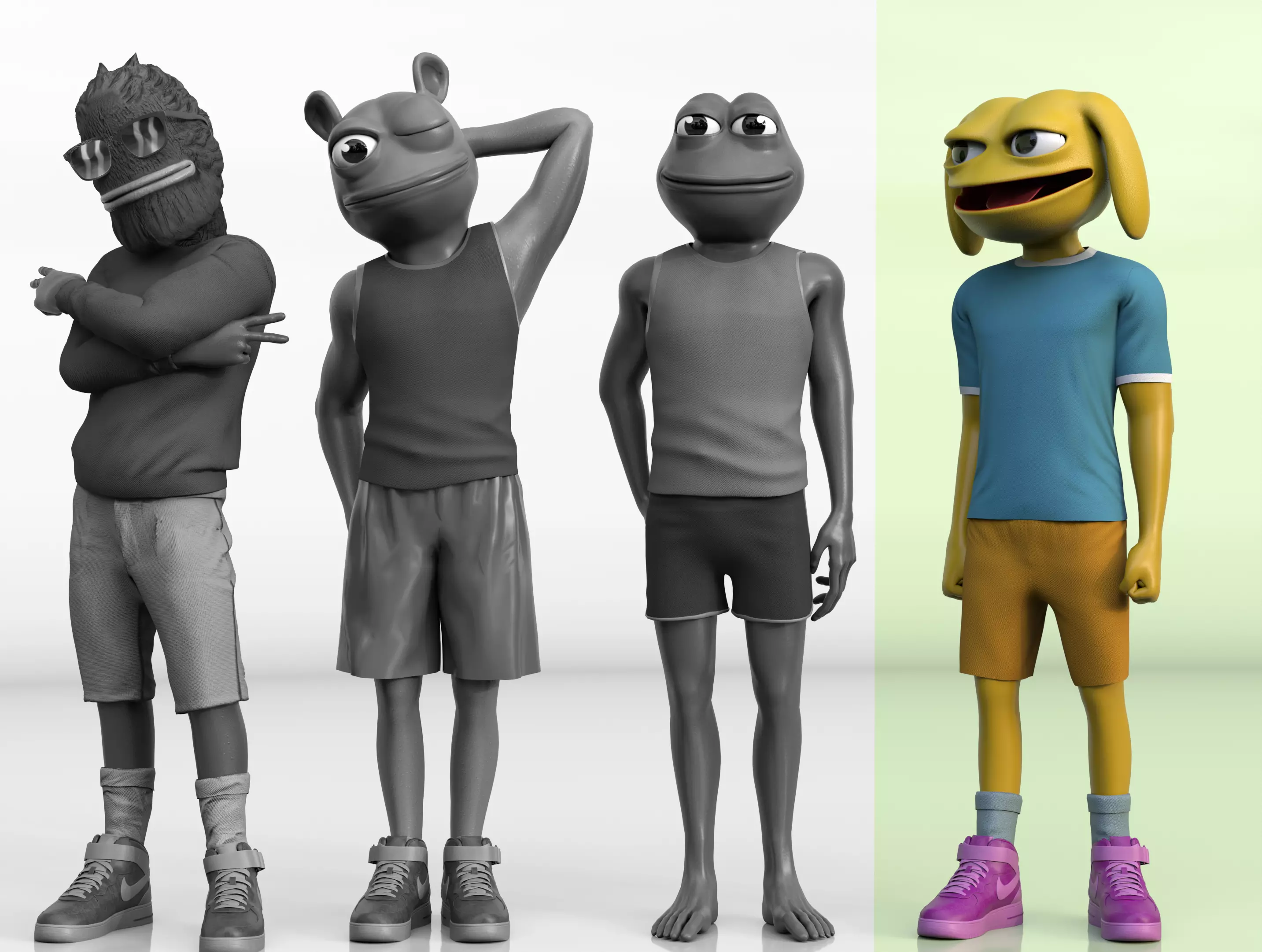 Andy Boys club Low-poly 3D model