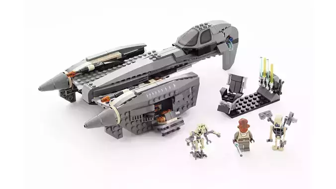 TwindBricks3D - 8095 - General-Grievous Starfighter