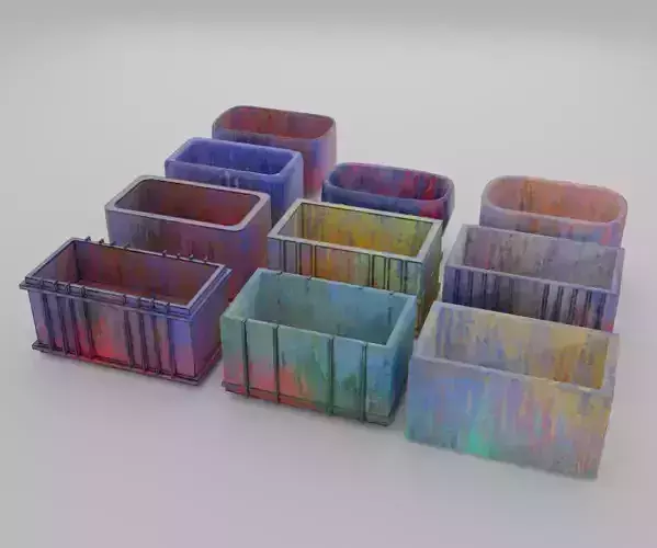 Props Plastic Crate - Kit 003