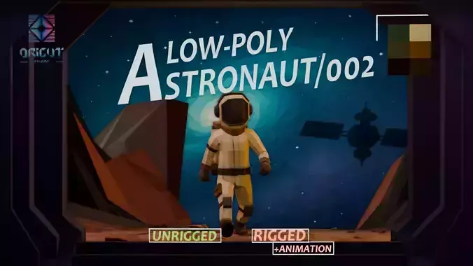 RIGGED VERSION ASTRONAUT 002 