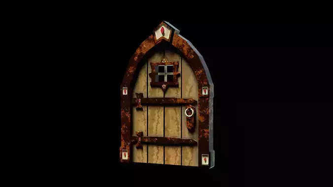 Stylized Dungeon Door and Treasure Chest pack