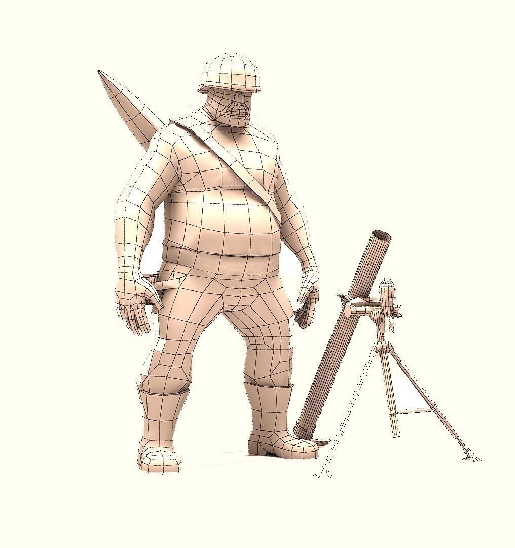 SWAT Minner Low-poly 3D model_6