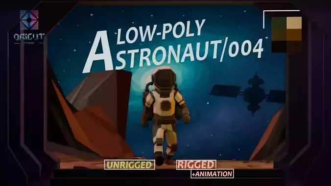 RIGGED VERSION ASTRONAUT 004