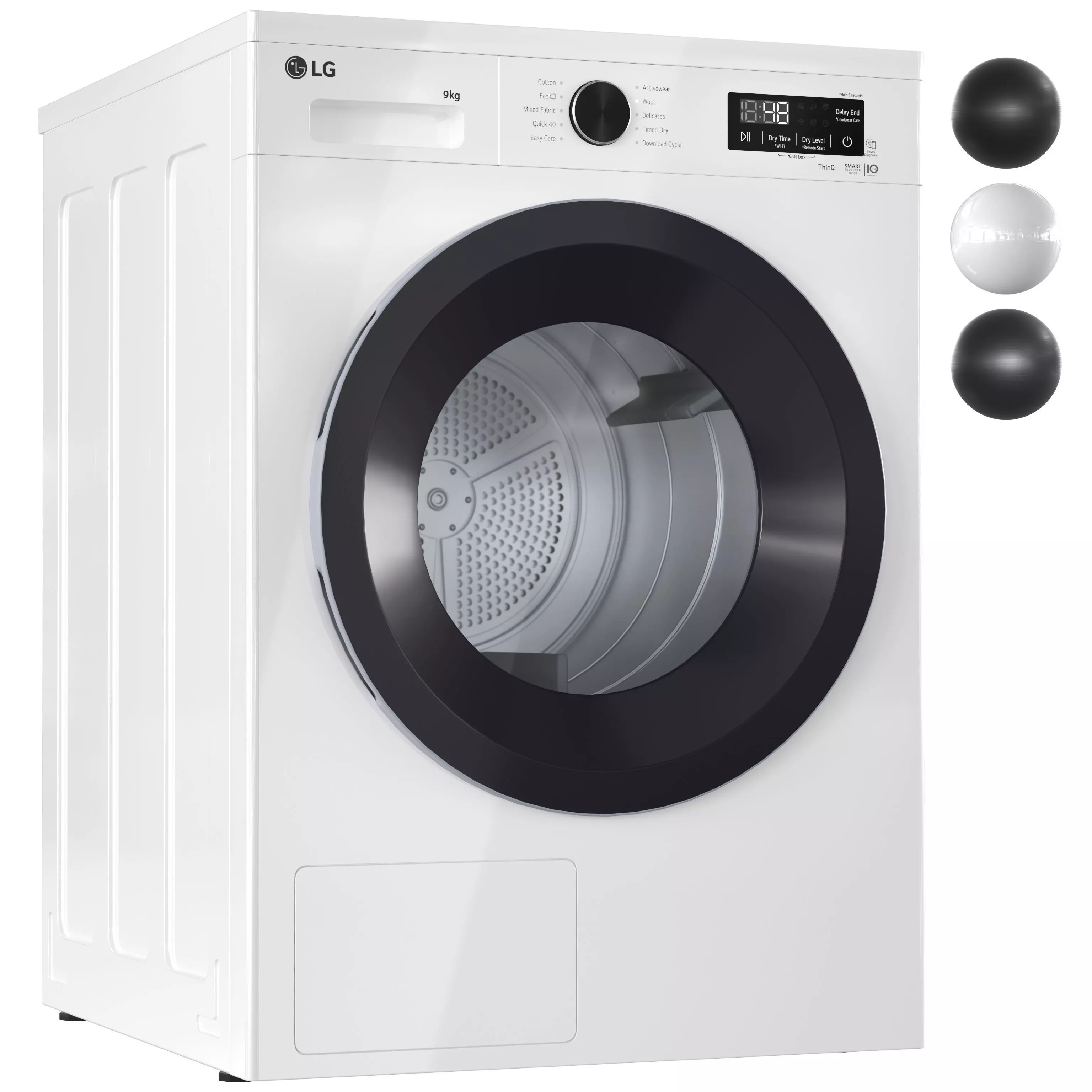 LG Washer and Dryer Set 05 RHX1009NWK RHX1009NNK RHX1009NMK 3D model