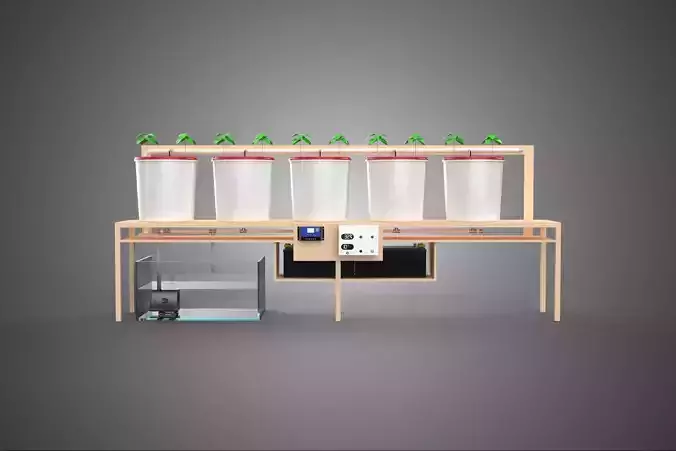 IOT HYDROPONIC PLANT AUTO CONTROL DUTCH BUCKET IRRIGATION SYSTEM