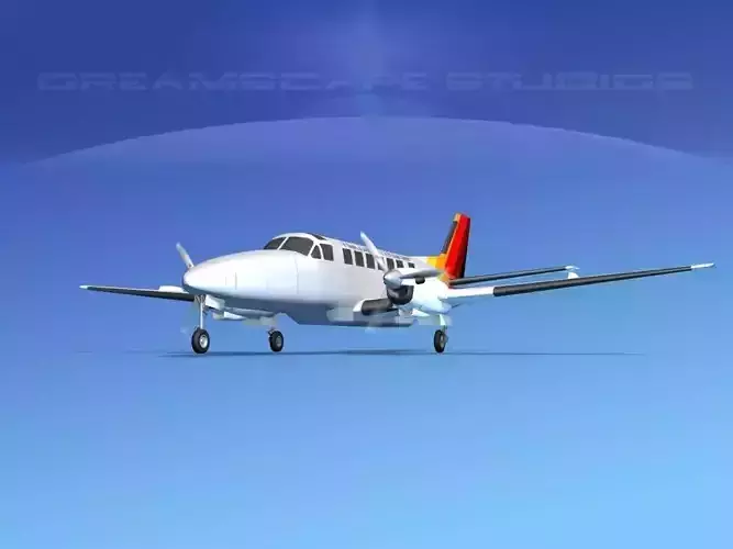 Beechcraft B99 Hawaiian Charter 3D model