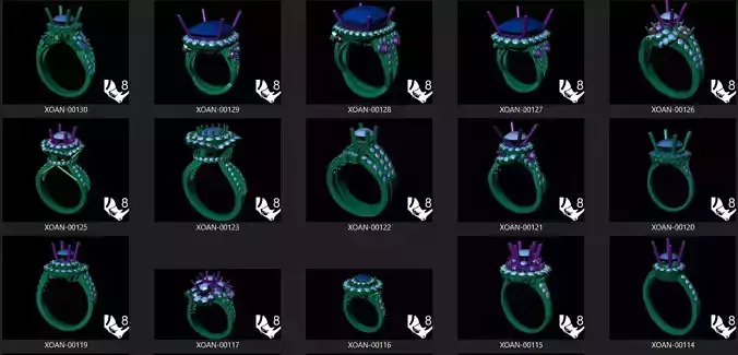 High End Engagement and Fashion Ring Collection 100 pieces