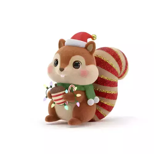 CUTE CHRISTMAS SQUIRREL