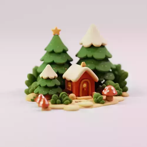 Magical Forest - Christmas Scene