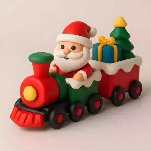 Santa on Train