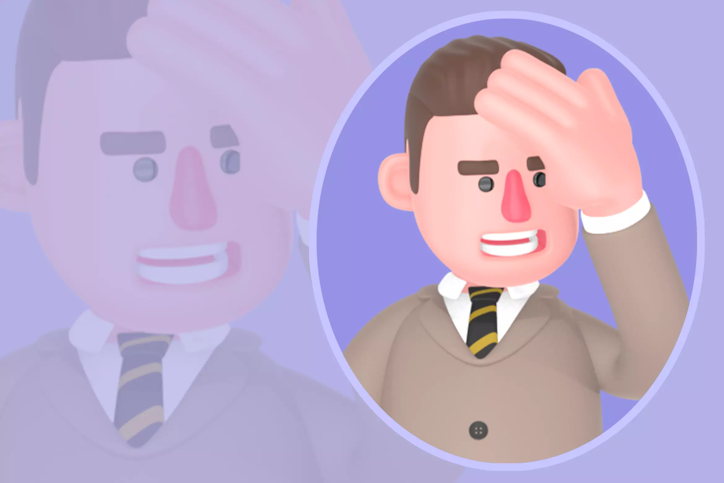Stylized 3D Male Lawyer with Rising Bar Chart - Cartoon 3D model