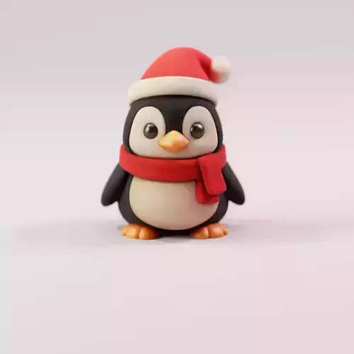 Christmas Black Penguin 